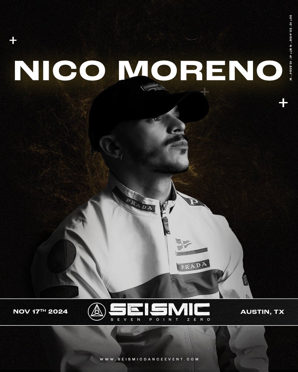 SeismicTX's tweet photo. Where our techno gremlins at? 😈 We're closing out the Volcano stage with some major heat from Nico Moreno on Sunday, November 17th! 🌋 https://t.co/Eo9TfcWqeW