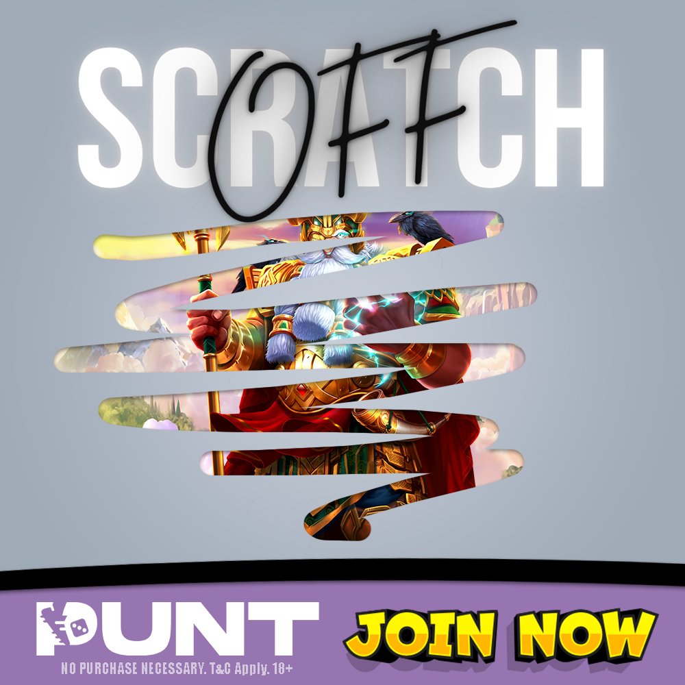💸 SCRATCH OFF! 💸

Identify the slot that is hidden beneath the scratcher!💯

WINNERS: 2
PRIZE: 5SC

✏️ Rules to enter:
1. FOLLOW <a href="/PuntSocial/">Punt.com</a> 
2. LIKE + RT this post!
3. Comment with the correct answer! (along with your PUNT username)

GOOD LUCK! 🙌
