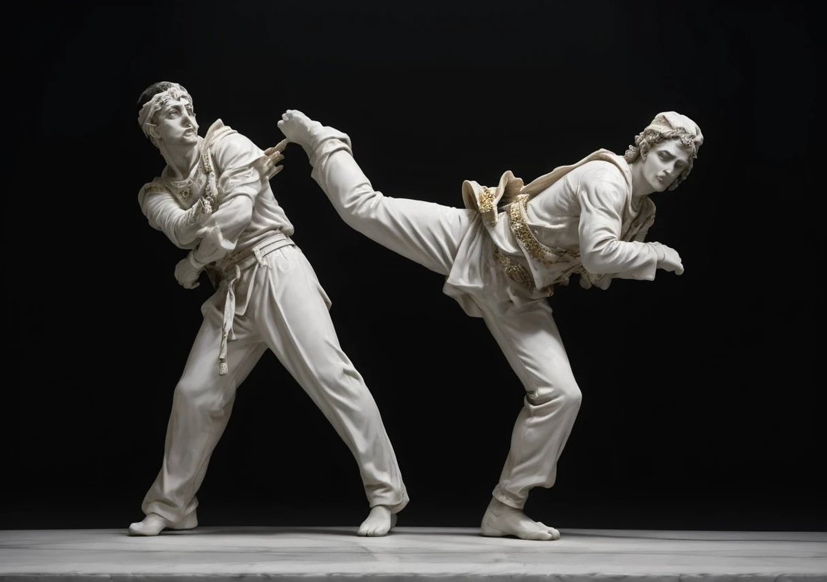 BuffyMarty's tweet photo. Renaissance Taekwando
#SeaArtAI #Olympics2024 https://t.co/J9F3Cr1vkT