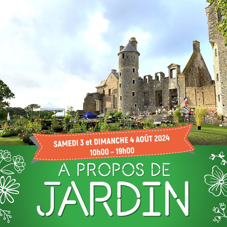 #AProposDeJardin c'est ce weekend ! 🪴🌸🧑‍🌾
Rdv à tous les amoureux du jardin et tous ceux qui ont envie de découvrir le #Château transformé par les #plantes et stands des exposants.
Toutes les infos sont ici: chateaugratot.com/a-propos-de-ja…