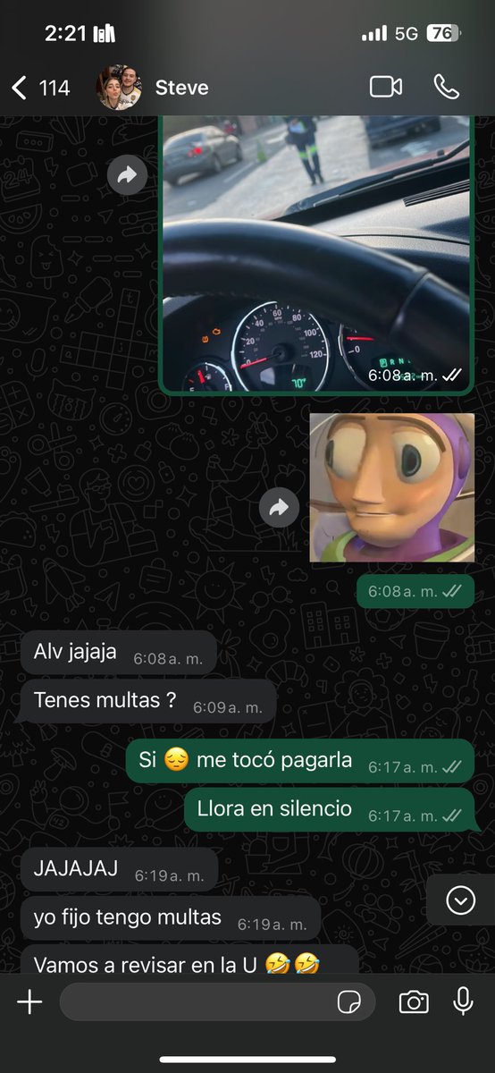 Yo contándole al Esteban que me pararon, 5 minutos después lo paran a él 😔