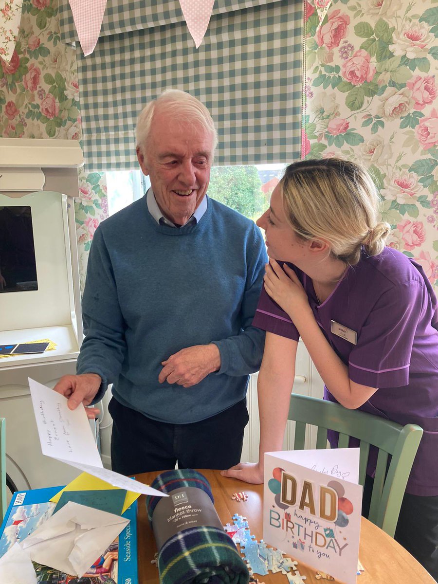 A big happy birthday to Ernest love from all staff and residents #Birthday #birthdayboy #care #carehomes