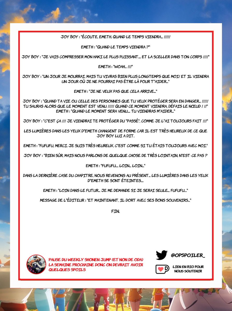 One Piece Spoils tweet media