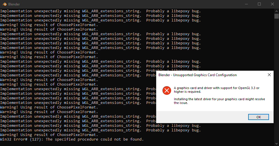 SethSkoda's tweet photo. I think there's a problem with my graphics card https://t.co/3mU77Q2EPd