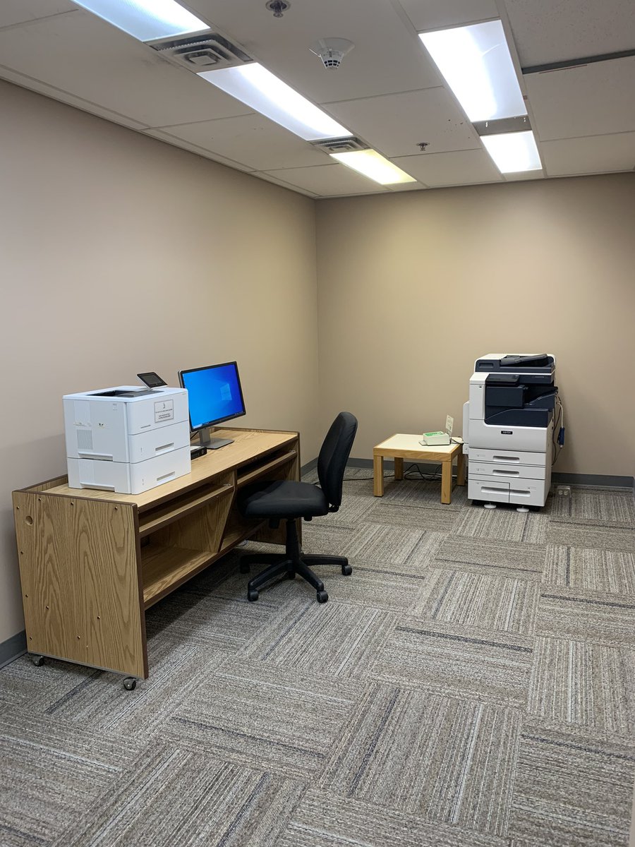 PSA: Our print and copy room has moved! It is now located in H-1644A, or the small room next to the Decompress wellness room.