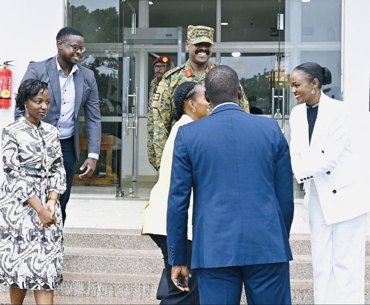 Albert Bagabe, an accomplished architect, and his fiancée Edina, the daughter of Engineer <a href="/NWSCMD/">Dr. Silver Mugisha</a>, Managing Director of the National Water and Sewerage Corporation, were thrilled to have the opportunity to meet Gen <a href="/mkainerugaba/">Muhoozi Kainerugaba</a> and his wife - Maama Charlotte Kainerugaba at the