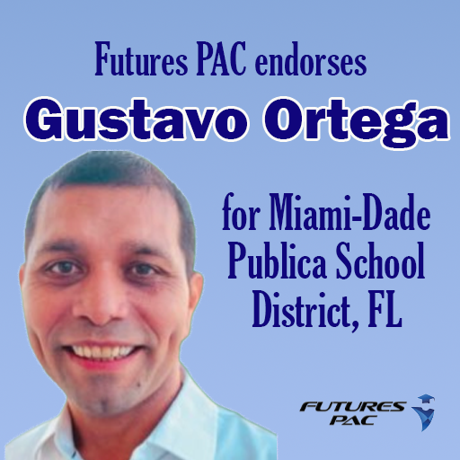 Futures PAC is proud to endorse Gustavo Ortega for the Miami-Dade Public School Board in Florida. He's bringing his 15 years of teaching experience to the governing level to provide a safe and inclusive learning environment for ALL students. #futurespac #publiceducation