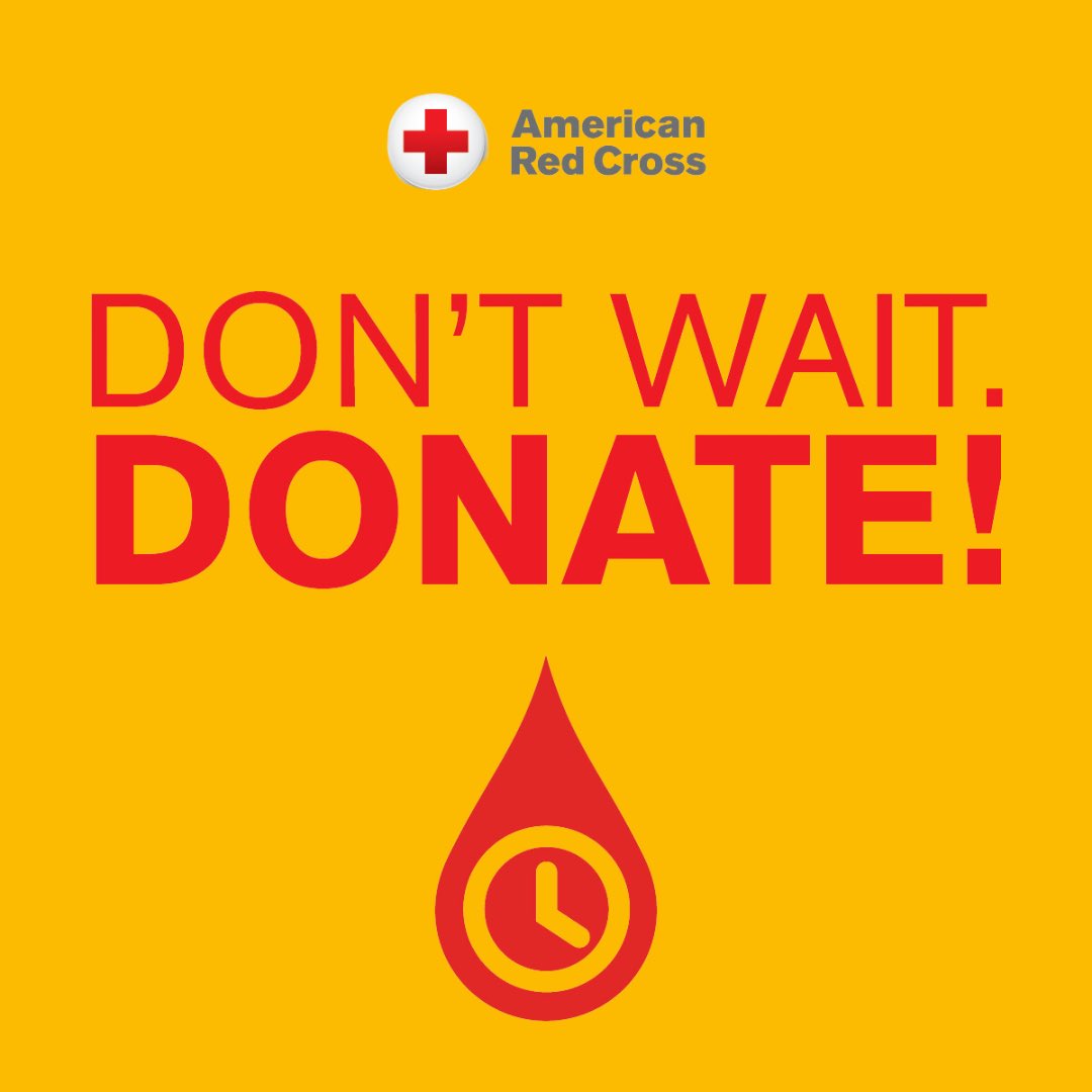 United Way of Chautauqua County (@uwayscc) on Twitter photo ๐ฉธ๐ง๐๐ผ ๐๐น๐ผ๐ผ๐ฑ ๐๐ฟ๐ถ๐๐ฒ๐ ๐๐ฎ๐ฝ๐ฝ๐ฒ๐ป๐ถ๐ป๐ด ๐ง๐ผ๐ฑ๐ฎ๐๐ฉธ
There is a CRITICAL NEED for donors to the American Red Cross.
Donate today at these 2 locations:
๐๐ญ๐๐ง๐ฅ๐๐ฒ ๐๐จ๐ฌ๐ ๐
๐ข๐ซ๐ ๐๐๐ฅ๐ฅ
(๐-๐๐ฉ๐ฆ)
๐๐๐ง๐๐ฆ๐ ๐๐๐ญ๐ก๐จ๐๐ข๐ฌ๐ญ ๐๐ก๐ฎ๐ซ๐๐ก
(๐-๐๐ฉ๐ฆ) ๐ฉธ๐ง๐๐ผ ๐๐น๐ผ๐ผ๐ฑ ๐๐ฟ๐ถ๐๐ฒ๐ ๐๐ฎ๐ฝ๐ฝ๐ฒ๐ป๐ถ๐ป๐ด ๐ง๐ผ๐ฑ๐ฎ๐๐ฉธ
There is a CRITICAL NEED for donors to the American Red Cross.
Donate today at these 2 locations:
๐๐ญ๐๐ง๐ฅ๐๐ฒ ๐๐จ๐ฌ๐ ๐
๐ข๐ซ๐ ๐๐๐ฅ๐ฅ
(๐-๐๐ฉ๐ฆ)
๐๐๐ง๐๐ฆ๐ ๐๐๐ญ๐ก๐จ๐๐ข๐ฌ๐ญ ๐๐ก๐ฎ๐ซ๐๐ก
(๐-๐๐ฉ๐ฆ)