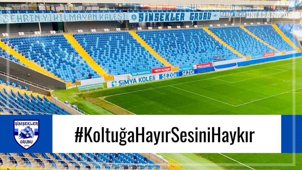 İSTEMİYORUZ KOLTUKLARI, AYAKTA HAYKIRIYORUZ SEVDAMIZI... 
#KoltuğaHayırSesiniHaykır 
<a href="/TFF_Org/">TFF</a> <a href="/gencliksporbak/">Gençlik ve Spor Bakanlığı 🇹🇷</a>