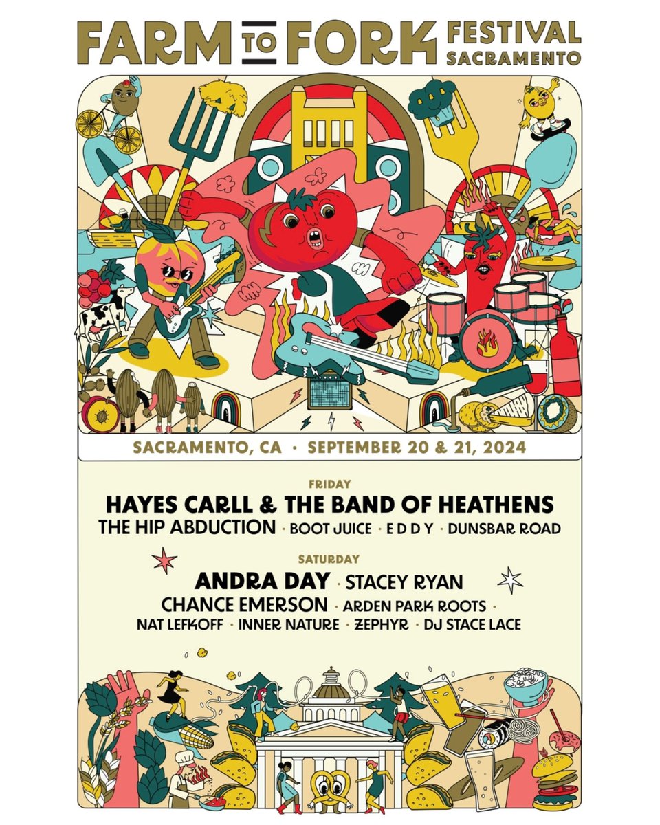 We're excited to announce that Stacey Ryan will be joining this year's Farm-to-Fork Festival lineup! 🥳🎶⁠
⁠
You are not going to want to miss this stellar lineup at the FREE Farm-to-Fork Festival on Capitol Mall September 20 &amp; 21. 🔥⁠