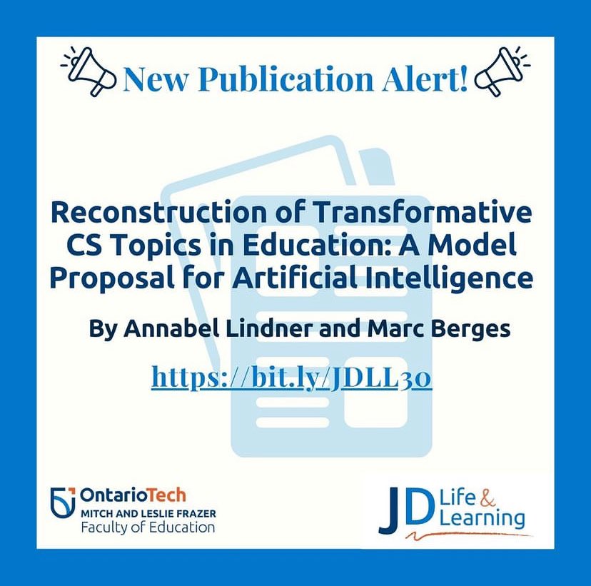The Journal of Digital Life and Learning (#JDLL) has published a new article!

Check it out here:
bit.ly/JDLL30