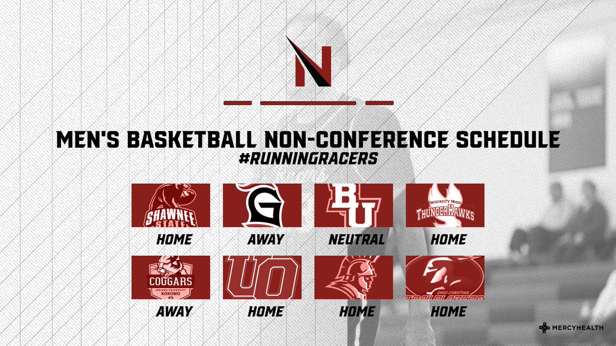 Season will be here before we know it. We got some marquee non conference matchups scheduled this season. 

Season opener will be October 29th vs Shawnee State at the Garage. 

#RunningRacers #RacersRise