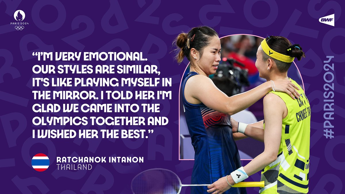 bwfmedia's tweet photo. We are emotional too. 🥺

#Badminton #Paris2024 #Olympics https://t.co/GFvrflyPRa