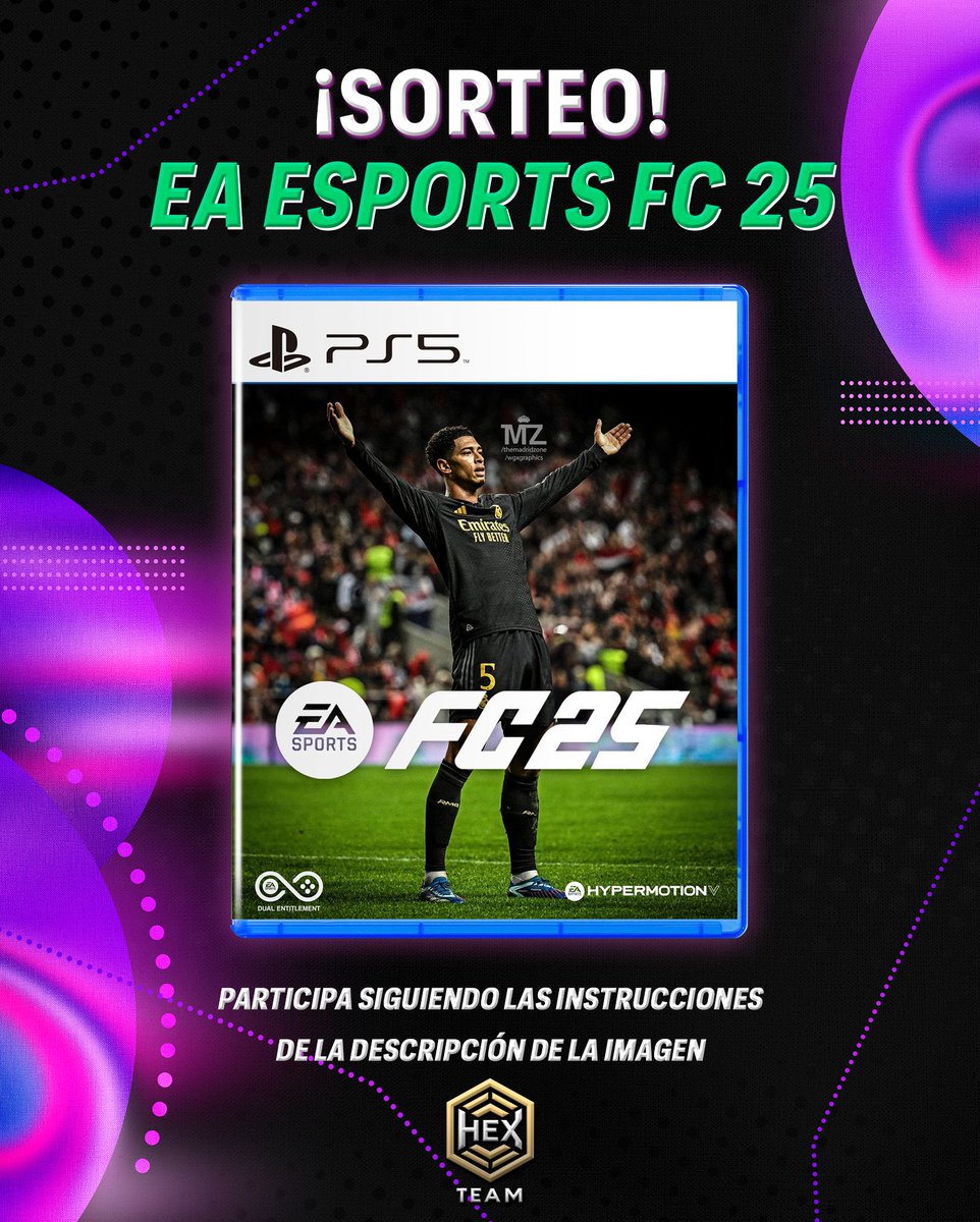 ¡¡SORTEO DE UN FC25 VERSIÓN ESTÁNDAR!! 

Para celebrar mi fichaje con HexTeam, les traemos este lindo sorteo 🎁 

🎰 Para participar: 

1️⃣ Follow a <a href="/Emy3006YM/">Its. baby Emily -! 💗</a> <a href="/HexTeamDesign/">Hex Team</a> y <a href="/HEX_Roma/">𝑅𝑜𝑚𝑎 𝑇𝐸𝑇𝑅𝐴𝐶𝐴𝑀𝑃𝐸𝑂𝑁 🇫🇷</a>
2️⃣ ♥️ y 🔁
3️⃣ Etiqueta a 1 amigo. 

El ganador será anunciado el 15 de Agosto. 👀

SUERTE!!!!!