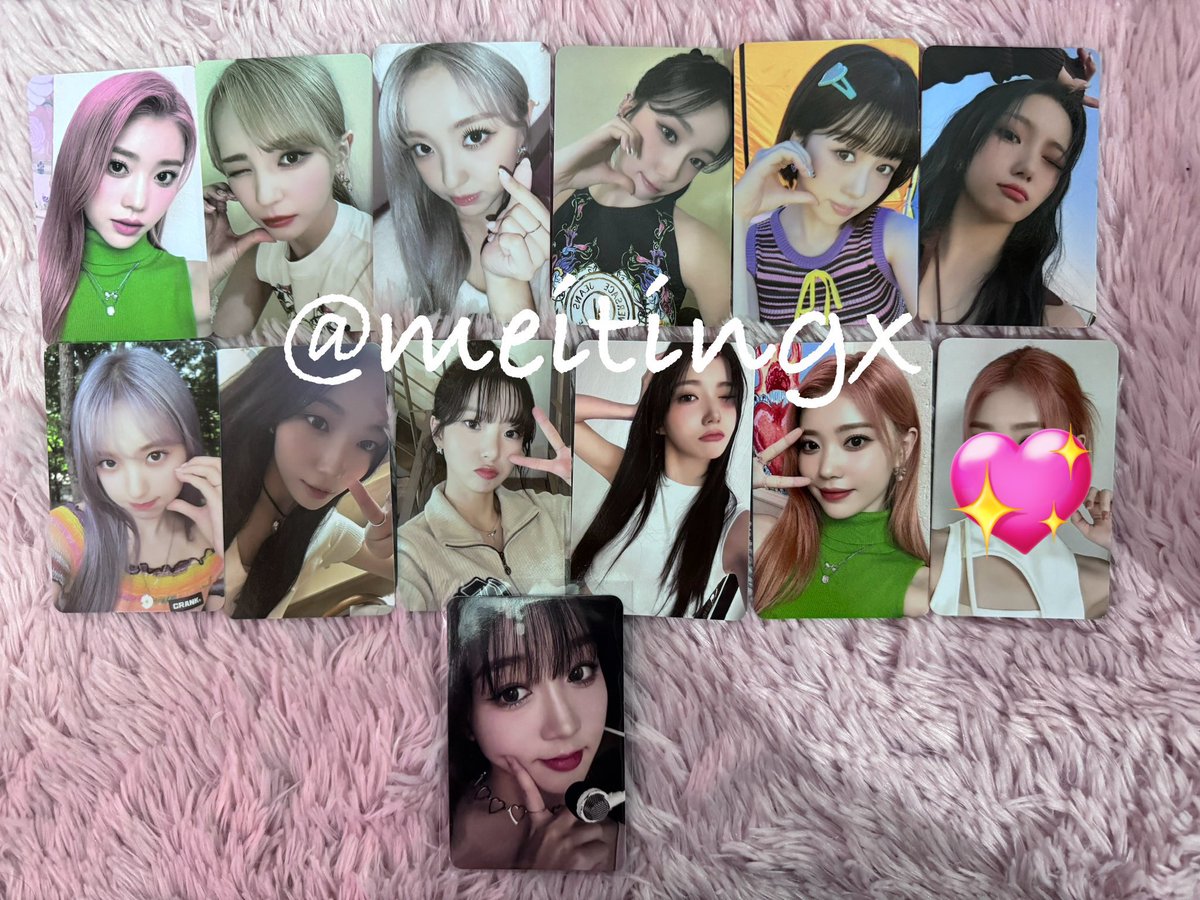 meitingx's tweet photo. ขาย/การ์ด พร้อมส่ง

- แถว 1-2 เมมละ 60 รส 📮
- แถว 3 makestar ฮิคารุ 180 รส 📮

ยูจิน เสี่ยวถิง มาชิโระ ฮิคารุ ยองอึน เยซอ
#ตลาดนัดkep1er #ตลาดนัดเคปเลอร์ https://t.co/a9XBm37UwK