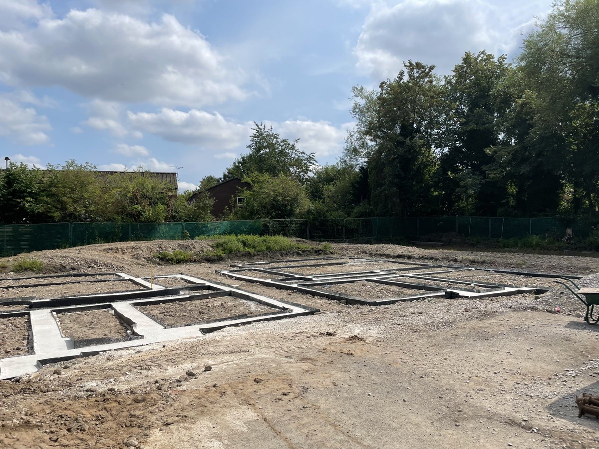 On site in Warrington where the foundations have been laid for a pair of new FPA designed houses - looking forward to watching the build progress
