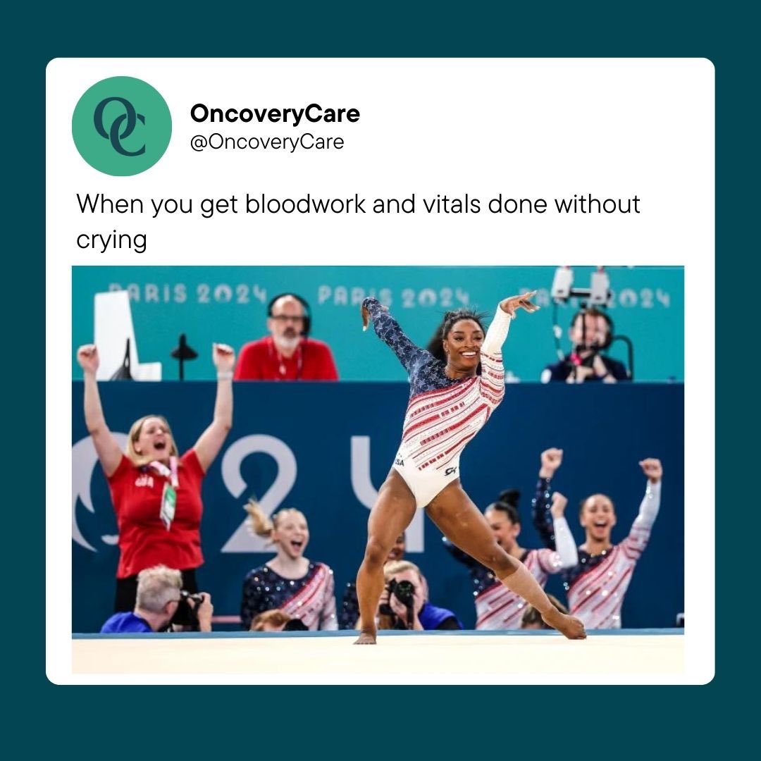 OncoveryCare's tweet image. What feels like an Olympic sport but isn’t? We’re rooting for @TeamUSA at the 2024 #Olympics 🫶🏼

#cancersurvivors #cancer #survivorship