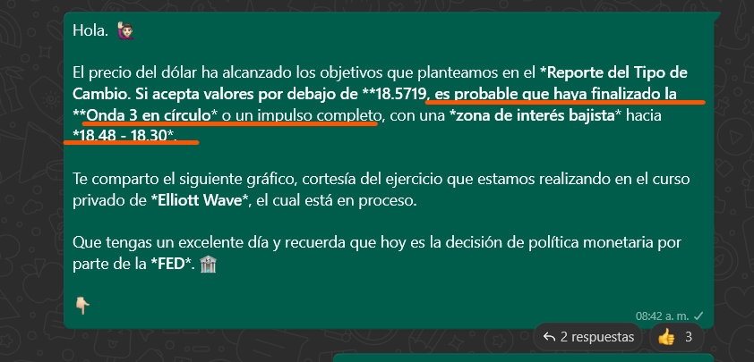 ptiburon's tweet photo. 💬 Como mencioné hace un rato en la comunidad de Trading Sin Límites en WhatsApp, estoy tomando las primeras ganancias por la venta del par $USDMXN. Aunque sigue cayendo con fuerza, podría alcanzar el siguiente objetivo que mencioné en el mensaje.

Si aún no estás en la comunidad, ¡te estás perdiendo estas oportunidades! 

Únete GRATIS al grupo de WhatsApp en el siguiente link :
👇
https://t.co/DNY5Hoqx1J

#Forex #Trading #USDMXN #Inversión #AnálisisTécnico

👇
