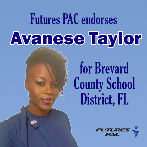 Futures PAC is proud to endorse Dr. Avanese Taylor for Florida's Brevard County School Board. She aims to recruit teachers and school staff that reflect the student body, because she understands that representation matters! #futurespac #publiceducation #schoolboard