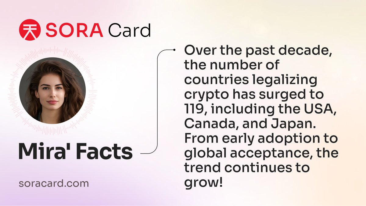 Crypto is going global! 🌎

Be part of the revolution today: soracard.com

#DeFI