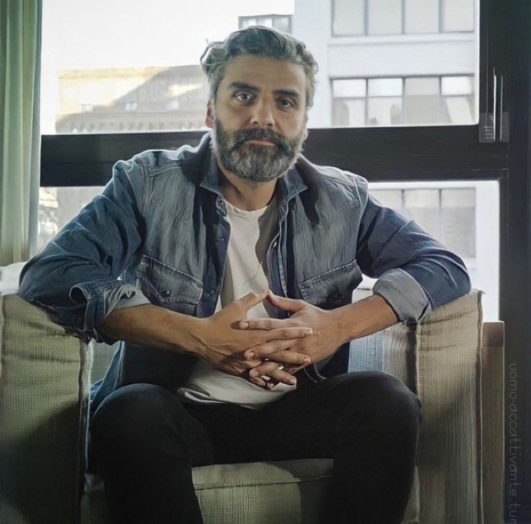 This old man is going grey.