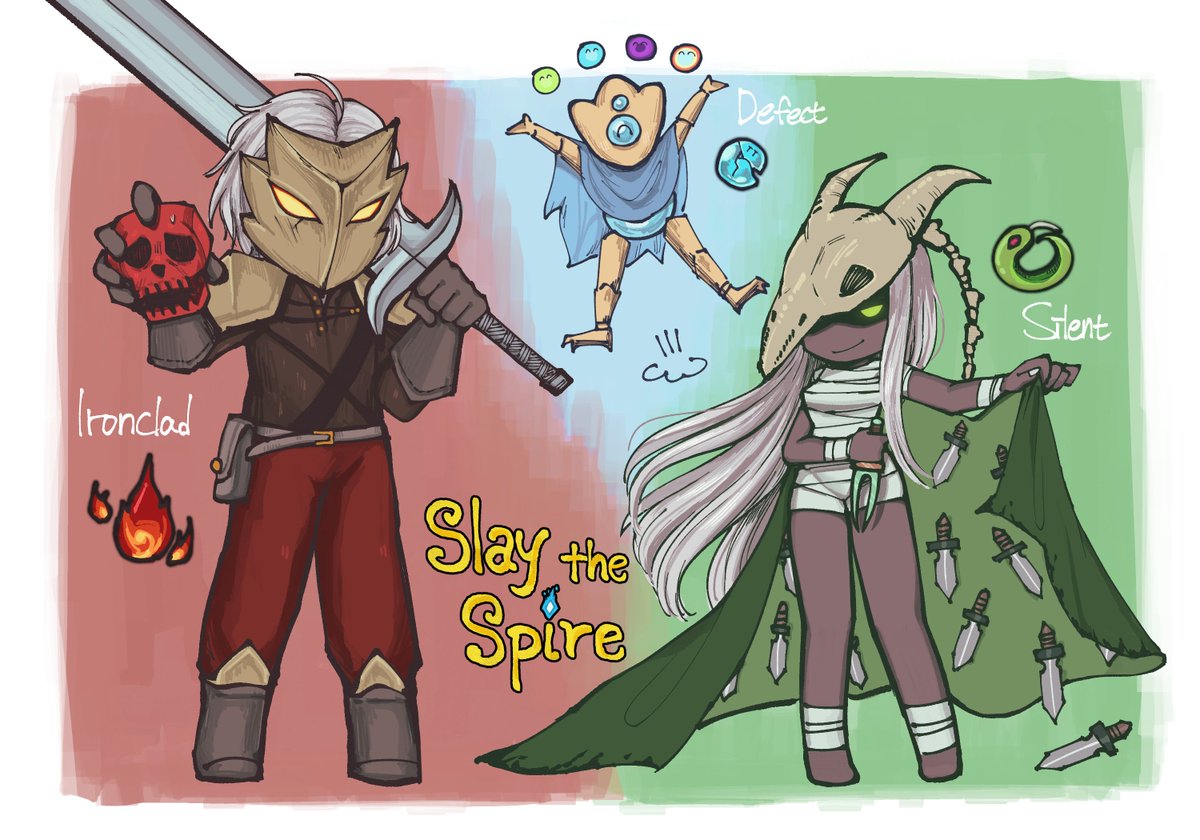 kangrim39's tweet photo. can i upload STS fanarts?
#SlaytheSpire https://t.co/JDqqWANGz3