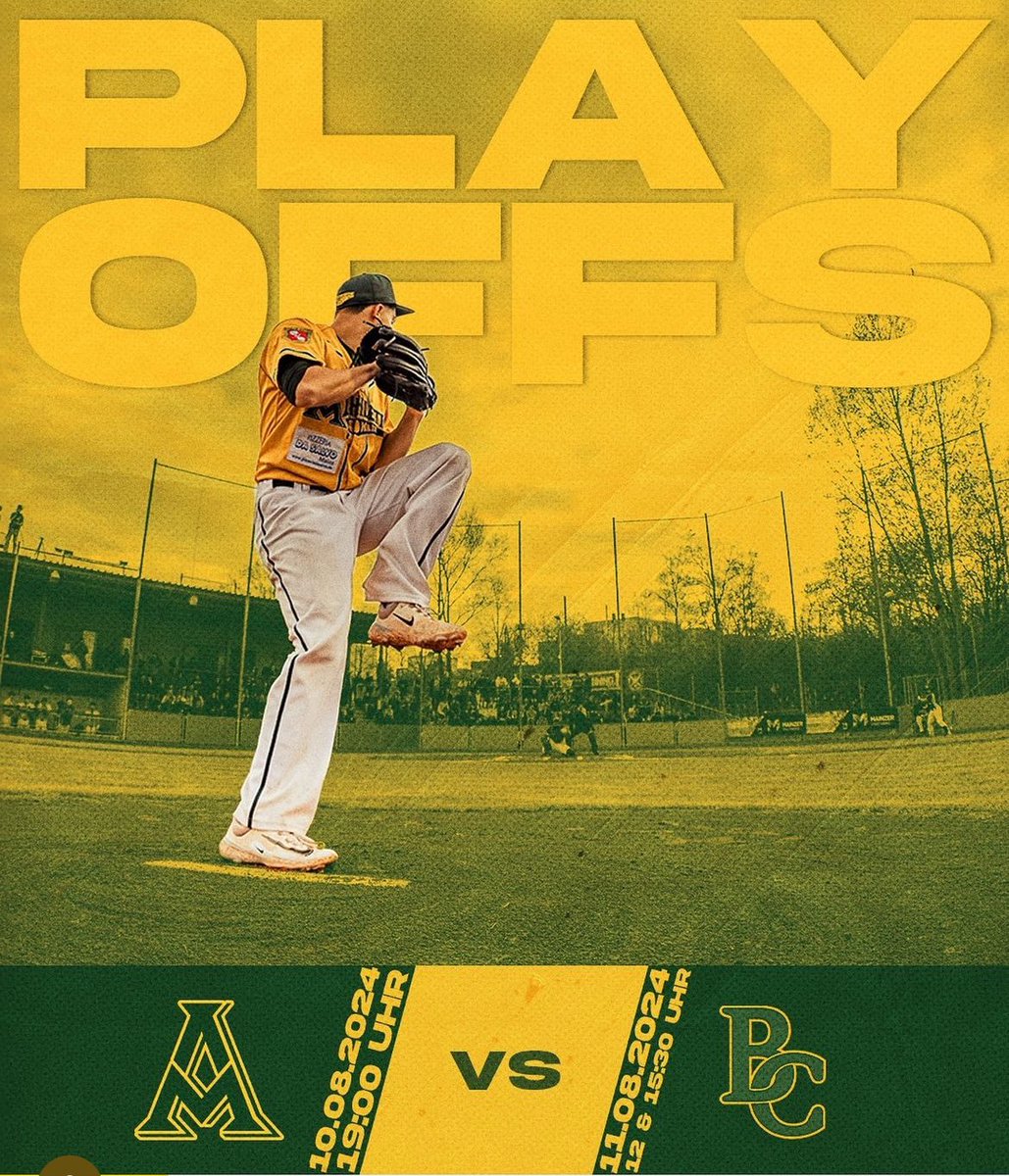 Play Offs Heimspiele gegen die <a href="/BonnCapitals/">Bonn Capitals</a> am 10./11. August im Athletics Ballpark in Mainz

#mainzathletics
#baseballbundesliga
#playoffs