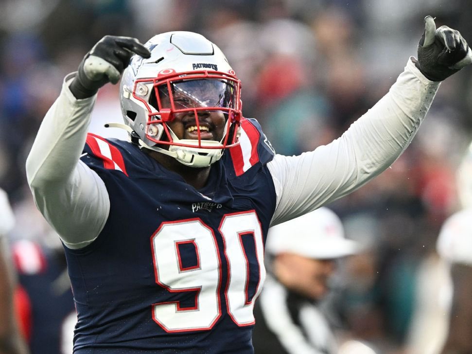 PatsBuzz's tweet image. Some noteable Madden ratings for the Patriots:

Matthew Judon: 88 overall 
Jabrill Peppers: 85 overall 
Mike Onwenu: 82 overall 
Christian Barmore: 78 overall 
Demario Douglas: 75 overall