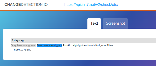 Ihr nutzt schon auch (self hosted) changedetection.io um so schnell wie möglich zu wissen, wann endlich richtiges <a href="/init7/">Init7 (AS13030)</a> Internet bei euch möglich ist?#640MUE 🤓