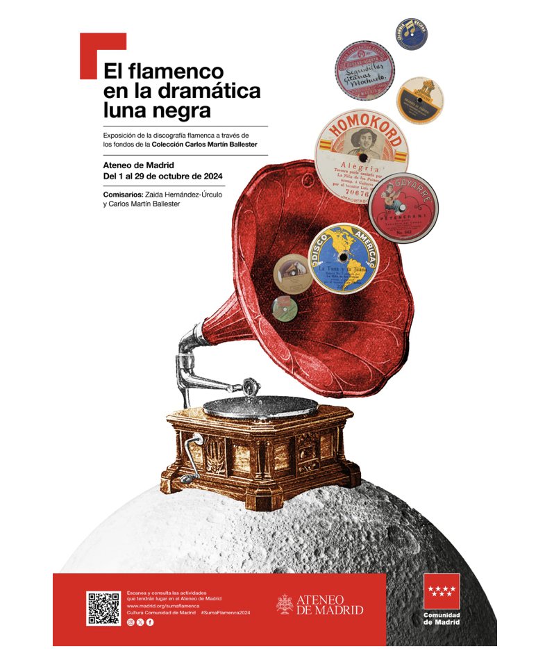 carlosmb1974's tweet photo. 📅 1-29 oct "El flamenco en la dramática luna negra. Exposición de la discografía flamenca a través de los fondos de la Colección Carlos Martín Ballester" comisariada por @Zaidahu39509 y @carlosmb1974 en @ateneodemadrid y dentro de Suma Flamenca @CulturaCMadrid  @CarlosColeccion https://t.co/EofmvZ7CjE