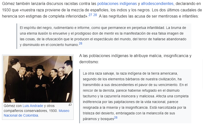 Soy_DanielXD's tweet image. En Colombia el racismo, la xenofobia y el clasismo siempre han sido de ambos lados.

Estos son unos de los comentarios sobre uno de los presidentes más radicales que tuvo Colombia en el s. XX.

Era del Partido Conservador Colombiano, el man era un nacionalista católico: