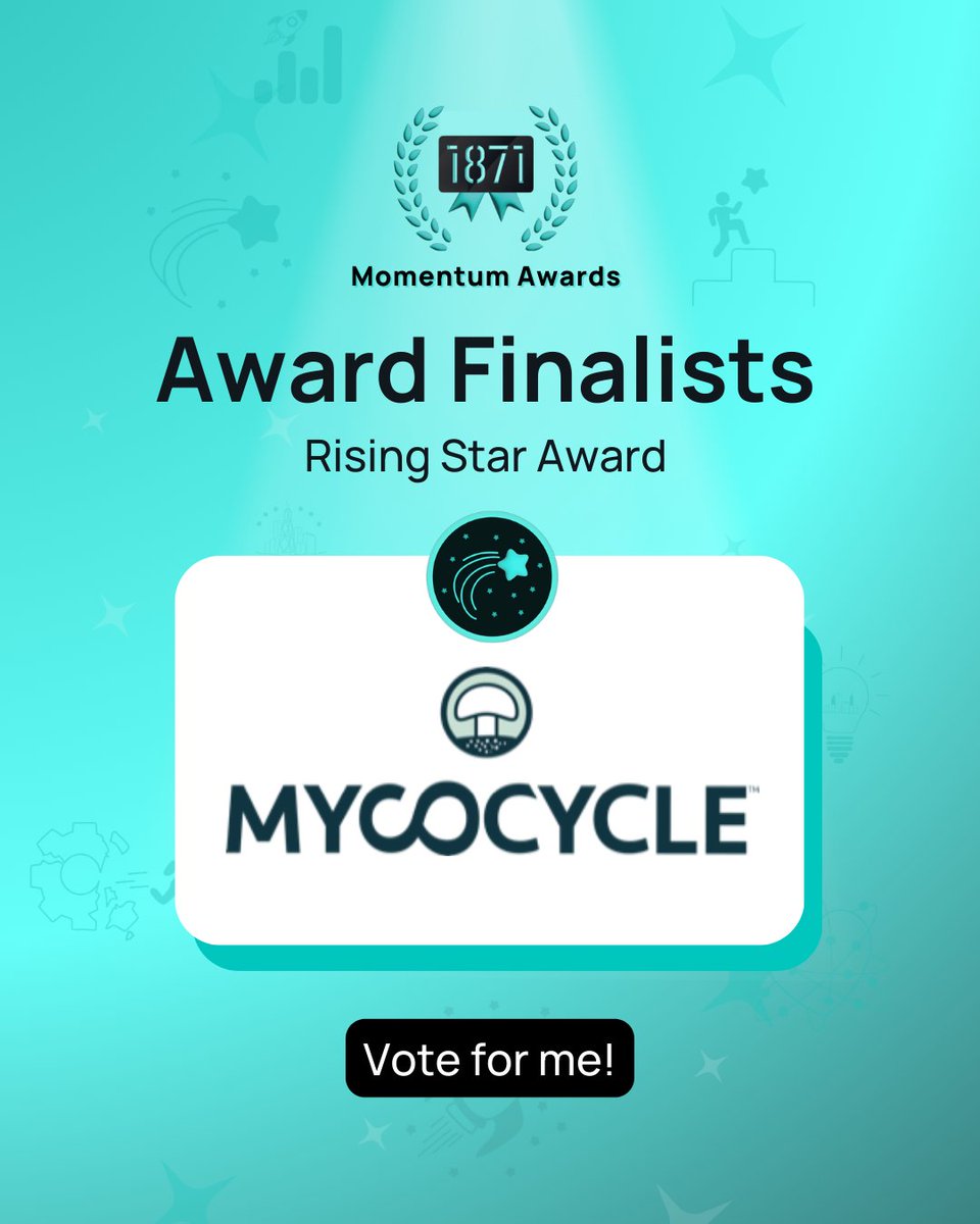 Mycocycle (@mycocycle) on Twitter photo Exciting news! We’re a finalist for the 2024 Momentum Awards by <a href="/1871/">Robert Brown</a>! 🍄💫
Your support means the world to us. Cast your vote and help us take home the Rising Star Award!
Vote here: 1871.com/momentum-award…
#Innovation #Tech #Entrepreneurship #Leadership #Startups #ChicagoTech Exciting news! We’re a finalist for the 2024 Momentum Awards by <a href="/1871/">Robert Brown</a>! 🍄💫
Your support means the world to us. Cast your vote and help us take home the Rising Star Award!
Vote here: 1871.com/momentum-award…
#Innovation #Tech #Entrepreneurship #Leadership #Startups #ChicagoTech