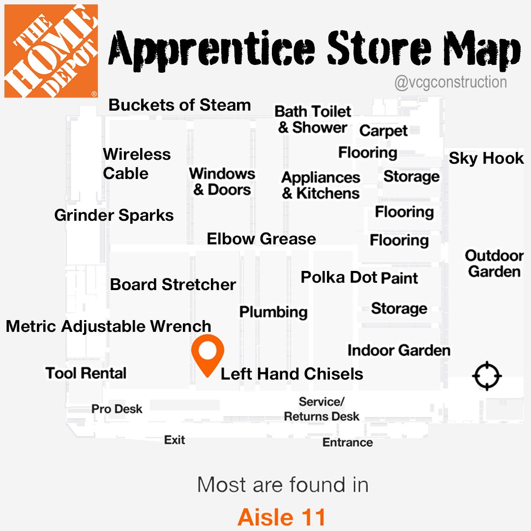 vcgconstruction's tweet image. Being asked to find one of these builds character 🤣
:
:
#apprentice #constructionhumor #humor #homedepot #meme #map #construction #diy #howto