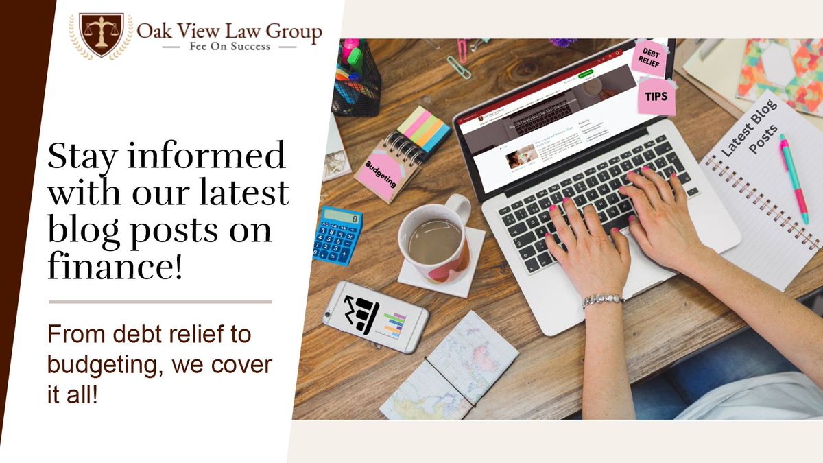 ovlg's tweet image. 🔍📚Stay updated with our latest #financeblog! 📝
💰 From #debtrelief to #budgeting, we've got you covered. 💡
📊Dive into our blog for #expertadvice and practical solutions. 
Here 👉 buff.ly/4d0oMtd 

#FinanceTips #MoneyTips  #DebtSolutions #OakViewLawGroup #OVLG