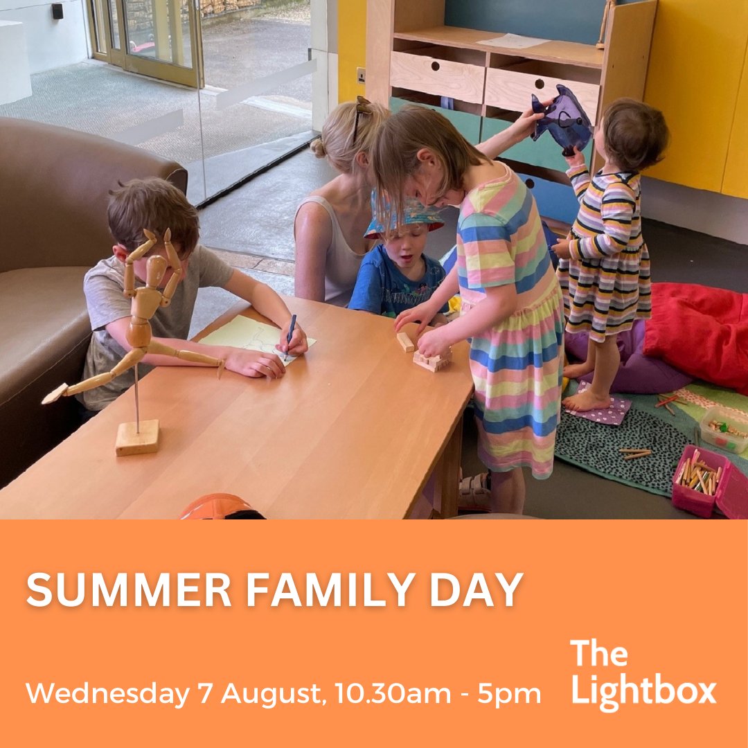 SUMMER FAMILY DAY!

On Wednesday 7 August we will be celebrating National Playday with a host of activities for families to enjoy.

Discover our Art Cart, take part in Drop In Workshops and explore our exhibitions and displays.

To find out more bit.ly/3LJNbHo

#playday