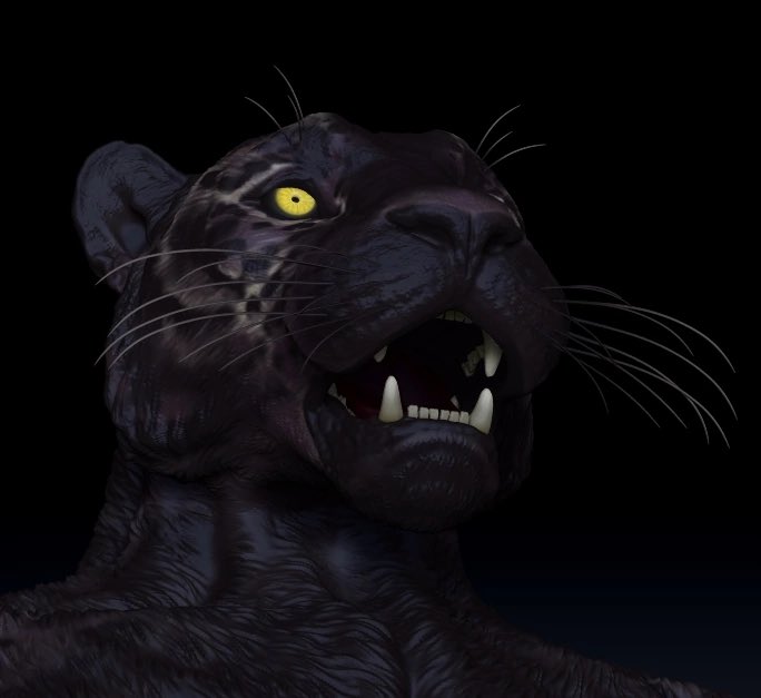 iazzzer's tweet photo. Game ready model furry panther 

#3dmodel #furry #panther https://t.co/ZV9xY2O5OQ