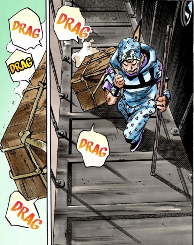 wickedrinker's tweet photo. *steel ball run spoilers*

I’ve seen so many people say Johnny is paraplegic but at the end of steel ball run  he learns to walk again. https://t.co/BI5mceXYT6