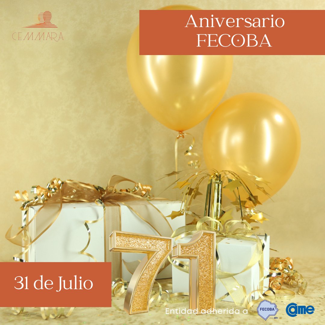 Desde CEMMARA queremos hacerle llegar nuestro saludo y agradecimiento por el trabajo mancomunado a <a href="/FECOBAORG/">FECOBA</a>  en la celebración de su 71° Aniversario.
.
Compartimos deseos de unidad , solidaridad y profesionalismo.

<a href="/FECOBAORG/">FECOBA</a>   <a href="/maritooriente/">Mario Oriente</a>