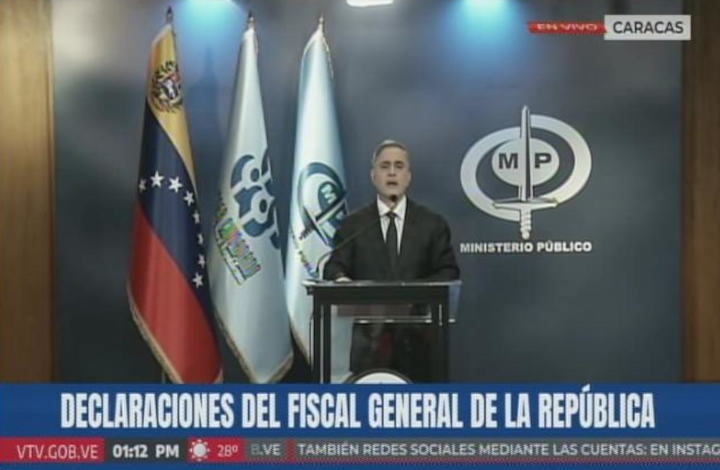 Señala Tarek William Saab este miércoles al mediodía en rueda de prensa en vivo, que hoy hay una tensa calma luego de la acción de los órganos de la justicia, luego de los hechos violentos del lunes.
