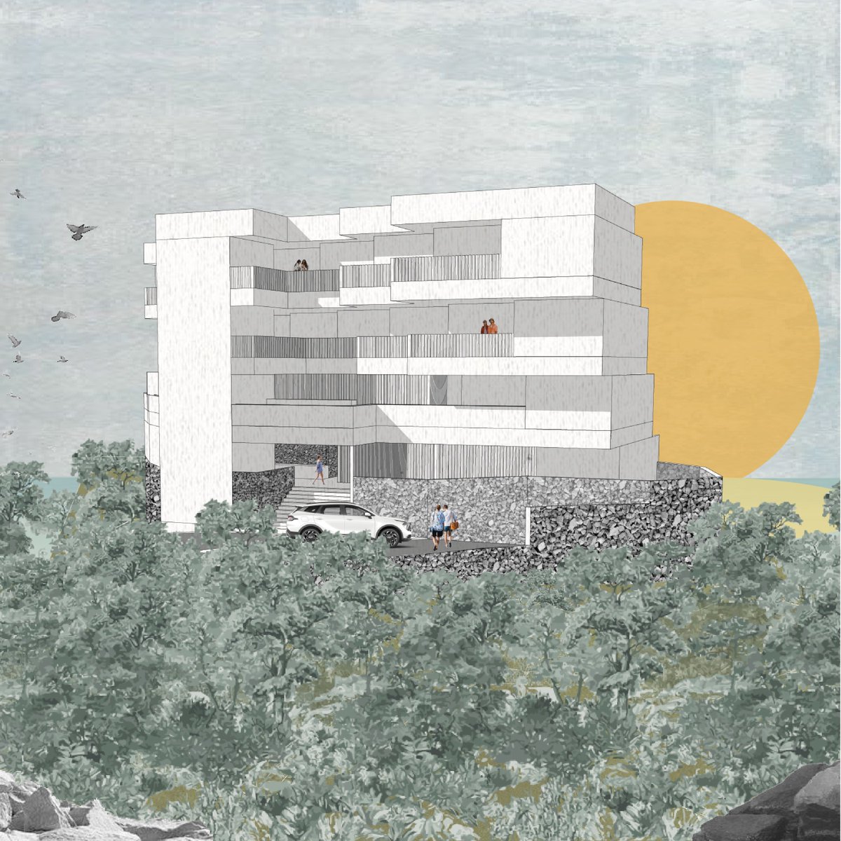 A001arq's tweet photo. El papel de los #collage en la #arquitectura

Esta técnica permite explorar ideas de manera más libre y #artística, capturando conceptos abstractos y emociones que las representaciones técnicas pueden omitir.

Proyecto: https://t.co/zBJZqkqSTH https://t.co/nP4C9VMSkL