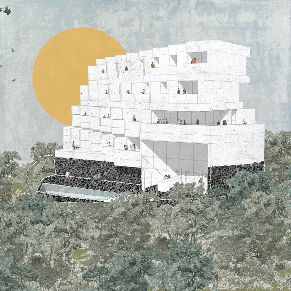 A001arq's tweet photo. El papel de los #collage en la #arquitectura

Esta técnica permite explorar ideas de manera más libre y #artística, capturando conceptos abstractos y emociones que las representaciones técnicas pueden omitir.

Proyecto: https://t.co/zBJZqkqSTH https://t.co/nP4C9VMSkL