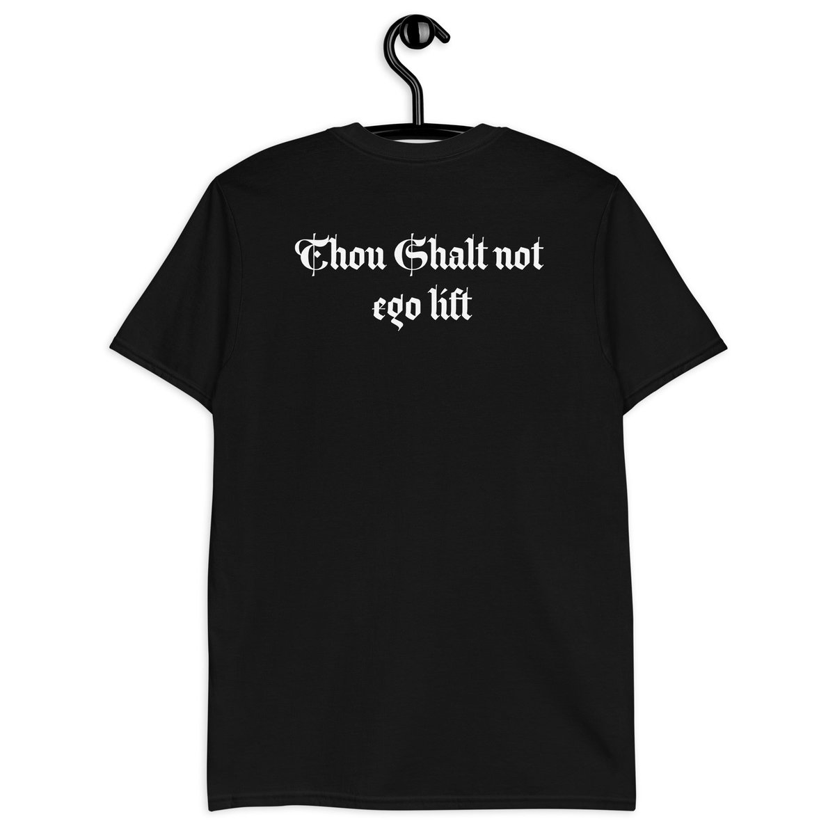 ClarifyDisorder's tweet photo. Respect the grind, not the ego! 💪✨ Gym Commandments: Thou Shalt not Ego Lift is here to remind every athlete of the golden rule: form over glory. Ready to elevate your workout wardrobe? https://t.co/0O73rINmkJ