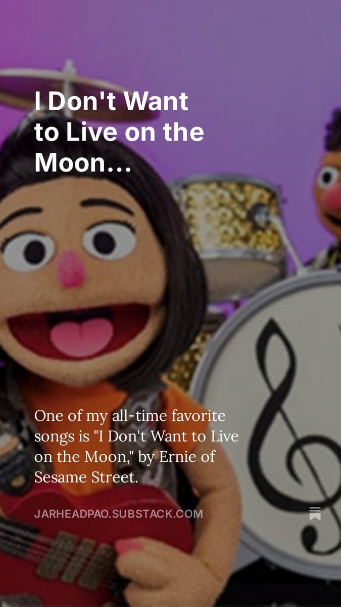 Community, the foundational solution for most societal issues. Thank you ⁦<a href="/sesamestreet/">Sesame Street</a>⁩ jarheadpao.substack.com/p/i-dont-want-…