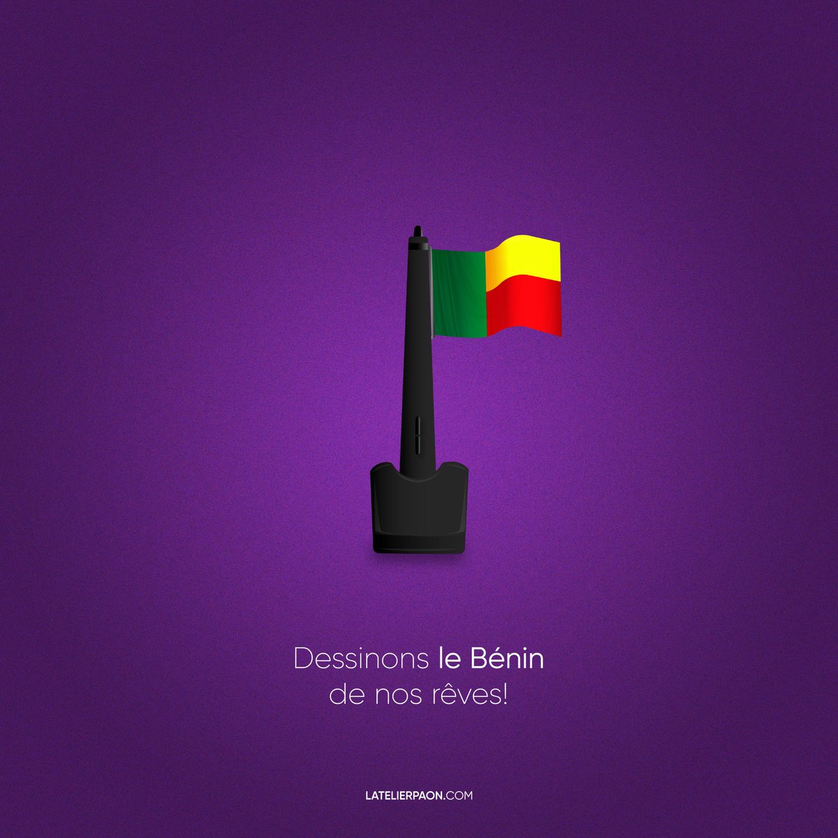 Parce que chaque béninois est l'illustrateur de l'avenir du Bénin 🇧🇯 !
Bonne fête de l'indépendance 🥳🥳

#atelierpaon #creativeagency #independance #benin