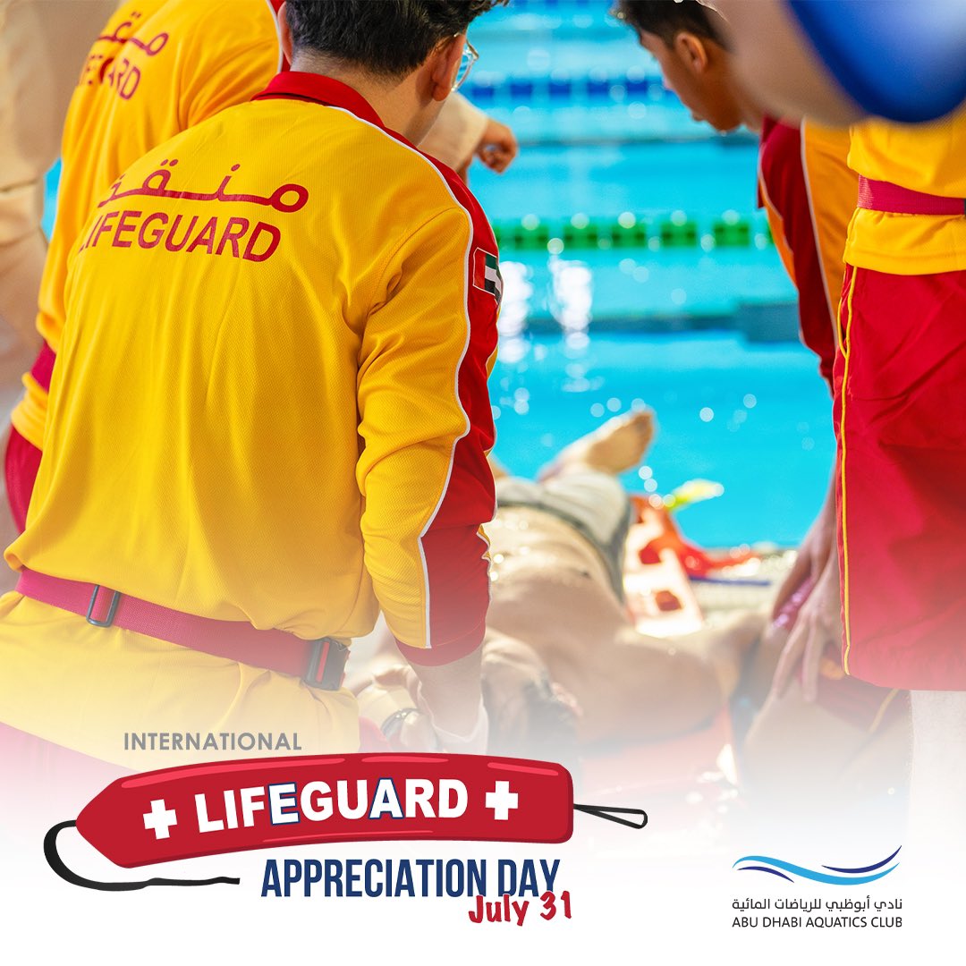 ADAquaticsClub's tweet photo. In alignment with the club's commitment to social responsibility and providing a supportive environment for athletes, we honor today the heroes of the water on International Lifeguards Appreciation https://t.co/bN53jmDlVk