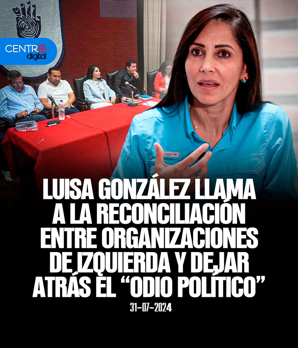 radiocentroec's tweet photo. #ATENCION | ¿Y si nos unimos? Correísmo y grupos de izquierda buscan acuerdo, para participar unidos en las elecciones del 2025. Todavía no se determina quién sería el candidato.
Más Detalles ⤵️
https://t.co/IVaezA9mVA https://t.co/vu7Ms1YJIQ