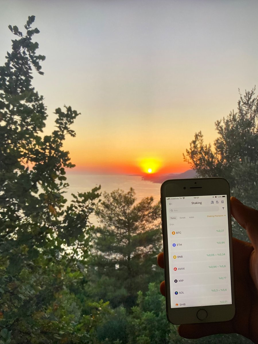 ☀️Alanya Kalesi'nde gün batımını izlerken esnek staking ile her günün sonunda pasif gelir elde etmek, tatilin keyfini ikiye katlıyor!  #BinanceTRileYaz 🌅