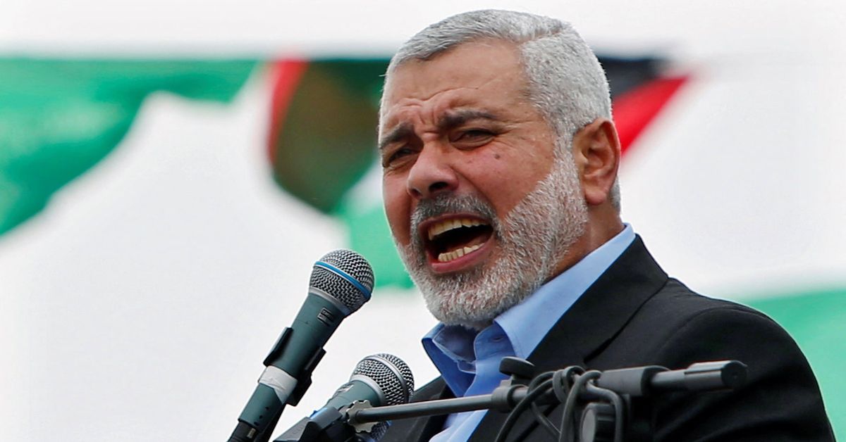 Reuters's tweet photo. Israelis buoyant after Hamas leader assassinated in Iran https://t.co/EgOa30eh2p https://t.co/CG5NkE2U3G