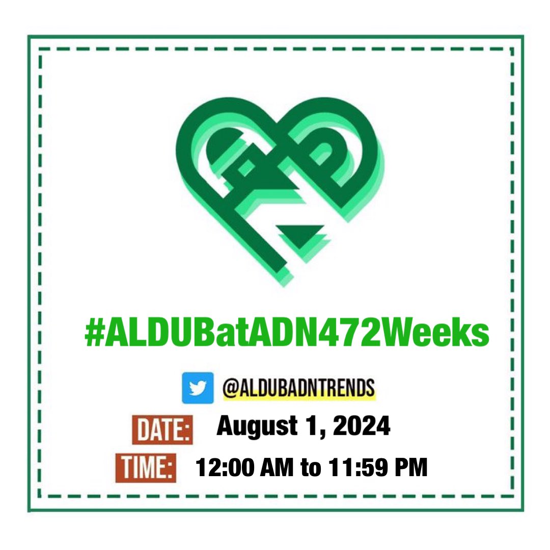 Agosto na! Still here and still counting. Happy #ALDUBatADN472Weeks!