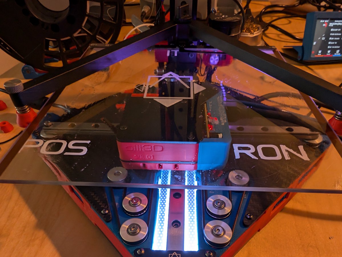 3Dprintingstuff's tweet photo. And first print on the @LDOMOTORSJASON @Positron3d done. Need to tweak bed leveling a bit, and some other minor issues, but looking really nice already. https://t.co/AUoEI0eKvv